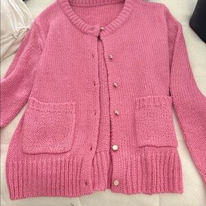 Pink Knit Women's Sweater